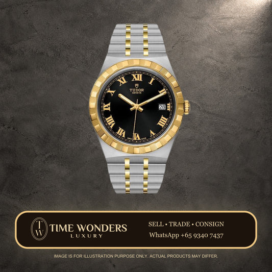 New August 2026 Tudor Royal 38mm 28503-0006 Two-tone Yellow Gold Black Dial 28503 M28503