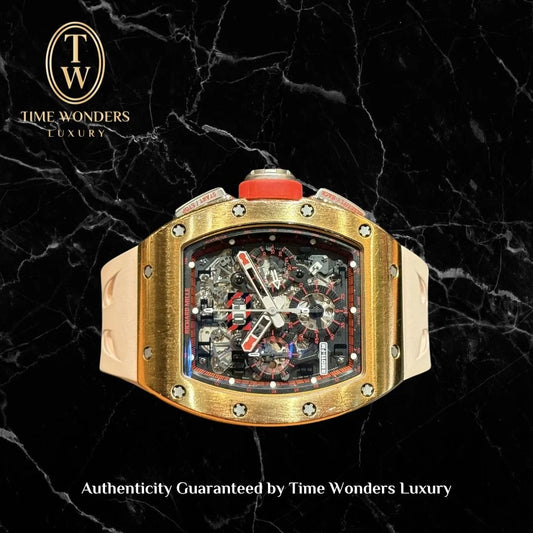 Used 2014 Richard Mille 011 Felipe Massa Rose Gold RM011 RM11