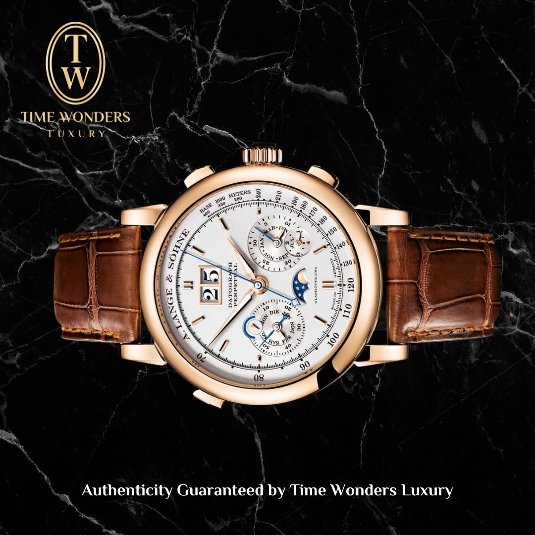 Used February 2014 Lange & Sohne Datograph Perpetual Pink Gold 41mm 410.032E