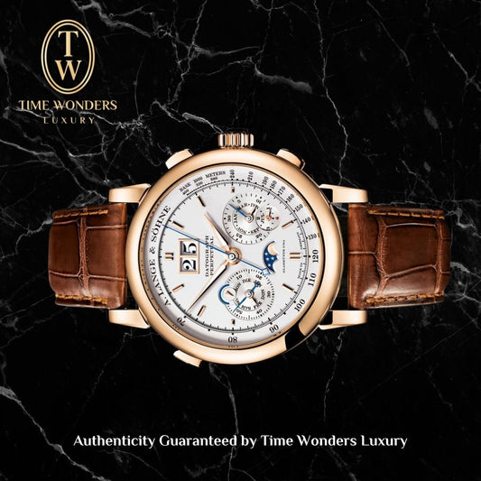 Used February 2014 Lange & Sohne Datograph Perpetual Pink Gold 41mm 410.032E