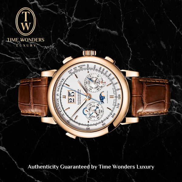 Used February 2014 Lange & Sohne Datograph Perpetual Pink Gold 41mm 410.032E