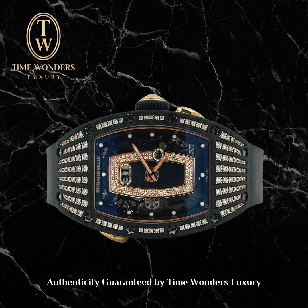 Used June 2017 Richard Mille 037 Rose Gold w Carbon TPT RM037 RM37