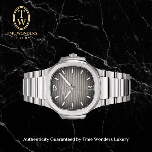 Like New June 2018 Patek Philippe Nautilus Grey 7118/1A-011 35.2mm 7118/1A 7118 Stainless Steel