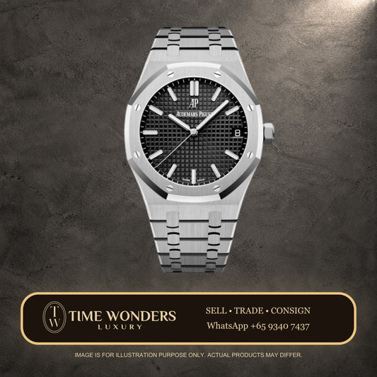 Like New 2020 Audemars Piguet Royal Oak 41mm Black Dial 15500ST 15500 Stainless Steel