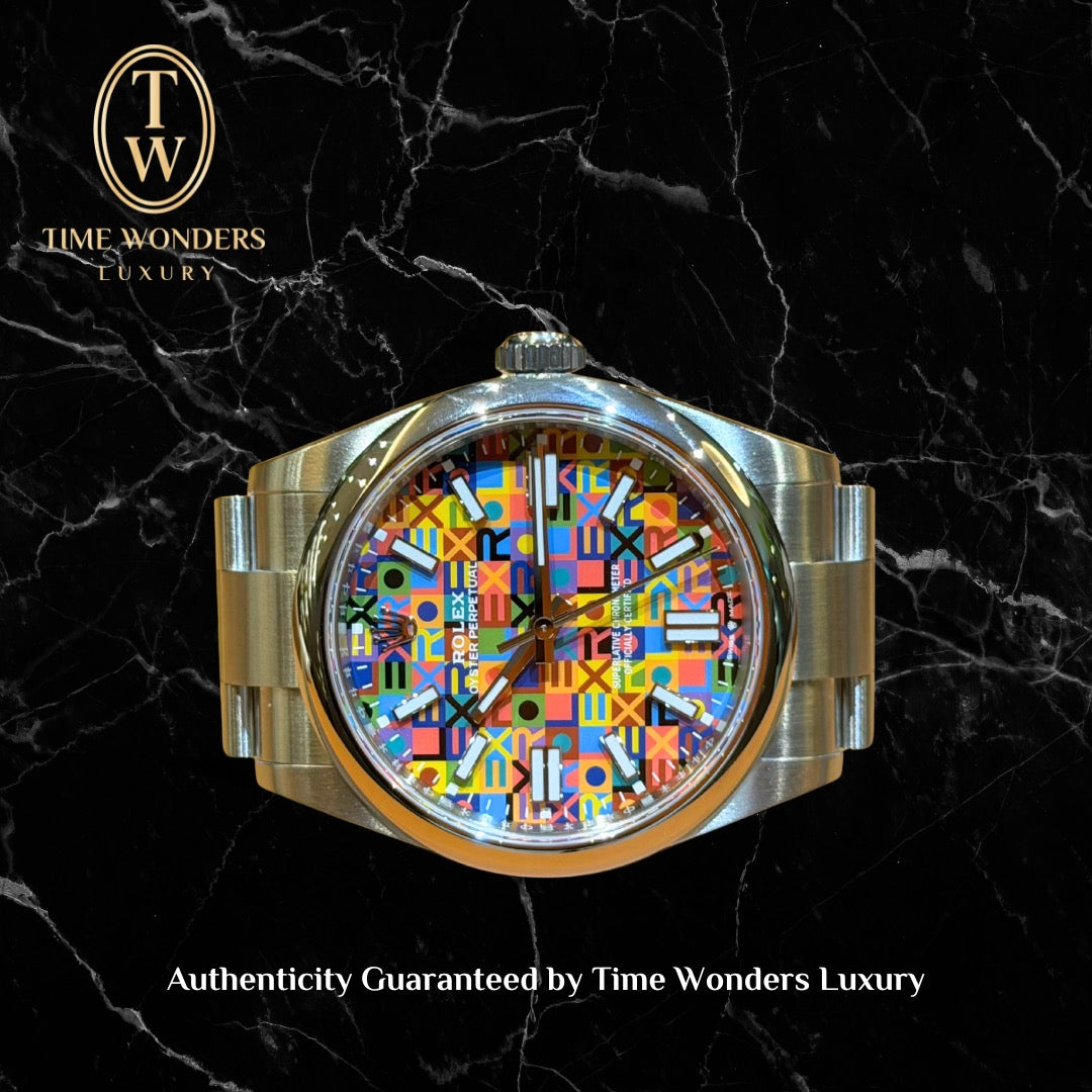 New August 2026 Rolex Oyster Perpetual 41mm Multicoloured Jubilee Motif 134300