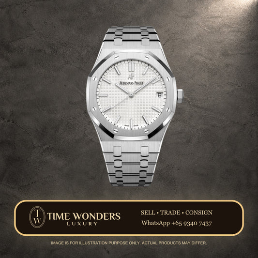 Like New March 2020 Audemars Piguet Royal Oak 41mm White Dial 15500ST 15500 Stainless Steel