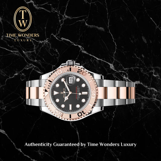 Like New September 2021 Rolex Yacht Master 40mm Two-tone Rose Gold 126621 Black Dial 126621-0002 Yachtmaster